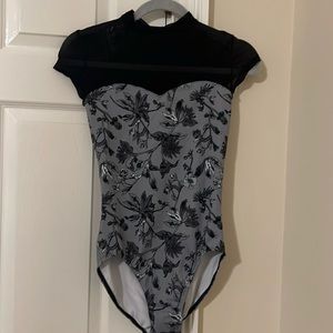 Mirella floral pattern leotard